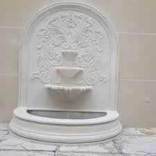 Brown Round Outdoor Wall Fountain In