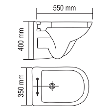 Toilet Wall Hung Icon Lisa With Seat