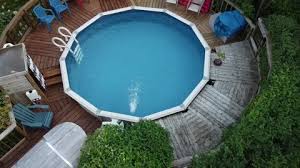 Outdoor Swimming Pool View With Deck