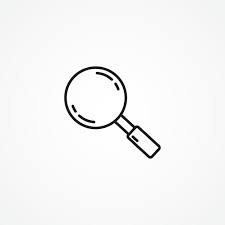 Magnifying Glass Line Icon Magnifying