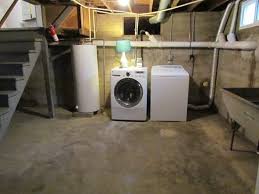 Basement Laundry Room Clean Up White