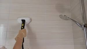 4k Cleaning Floor Tiles In Shower