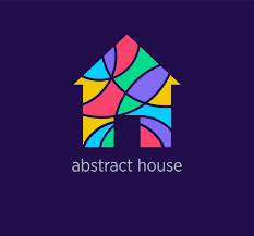 Modern Abstract House Logo Icon Unique
