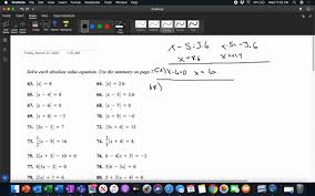 Solve Each Absolute Value Equation