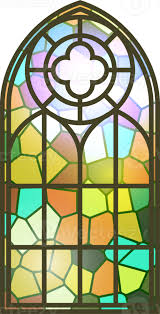 Gothic Stained Glass Window Church