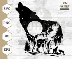 Howling Wolf Svg File Wolf Svg