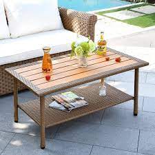 Rectangular Wicker Outdoor Patio