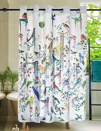 Design Shower Curtain Birds Sinfonia