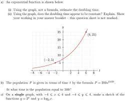 Solved A An Exponential Function Is