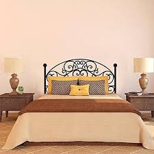 Wrought Iron Headboard Wall Decal