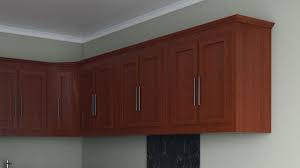 With Cherry Wood Cabinets