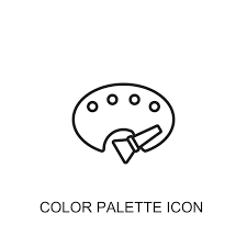 Color Palette Vector Icon Icon