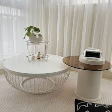 Minimalist Double Round Side Table