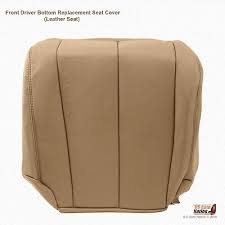 Driver Bottom Tan Leather Seat Cover