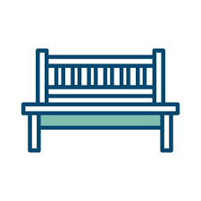 Bench Basketball Theme Line Style Icon