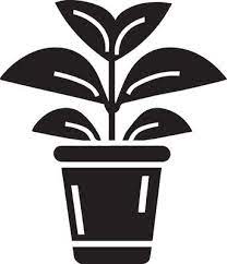 Potted Plant Icon Vector Art Icons
