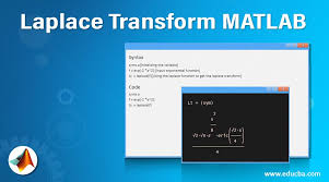 Laplace Transform Matlab Examples On