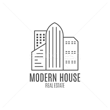 Modern House Logo Design Real Estate