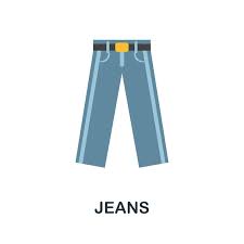 Premium Vector Jeans Flat Icon Color