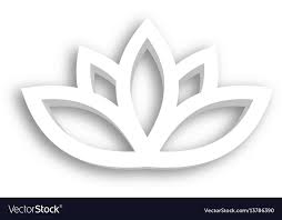 Lotus Flower 3d Icon On White