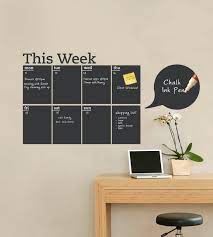 Weekly Planner Chalkboard Calendar