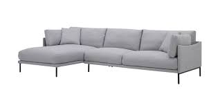 Maxwell Left Sectional Sofa Light Gray