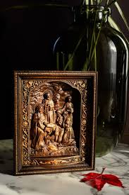 Nativity Wood Carved Religious Icon