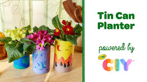 Tin Can Planter Upcycled Craft Idea