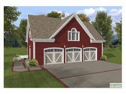 Carriage House Plan With 3 Car Garage