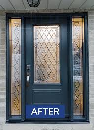 Single Teal Entry Door With Sidelites