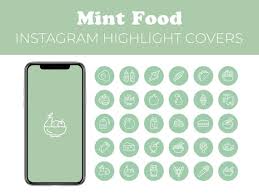 Food Instagram Highlight Covers Mint