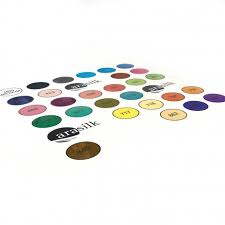 Outlined Dupont Colour Chart Ponge 9 Silk