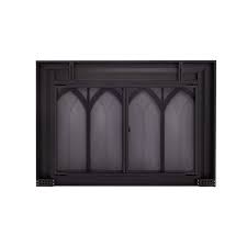 Fireplace Glass Doors Ci 3502bl Collin Large Black