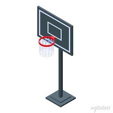 Basketball Hoop Icon Isometric Of