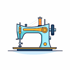 Sewing Machine Icon On A White Background