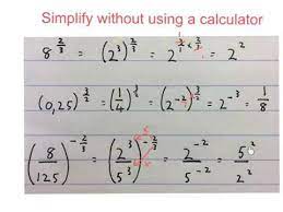 Exponents Simplify Without Calculator
