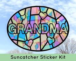 Grandma Sticker Suncatcher Decal Faux