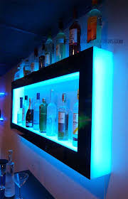 Led Wall Display Shelves With Cyan