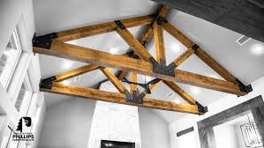 white oak wood beams