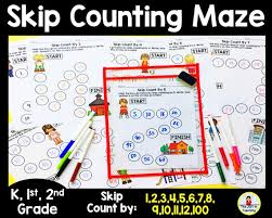 Skip Counting Maze Worksheet