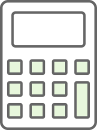 Graphing Calculator Vector Art Icons
