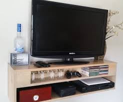 40 Inch Solid Wood Floating Tv Stand