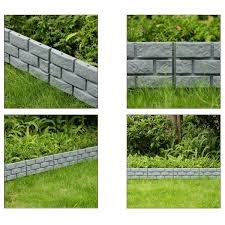 Plastic Grey Imitation Stone Brick