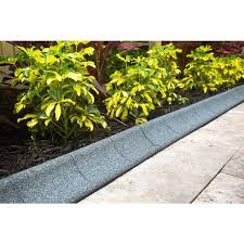 Ecoborder Curb Gry 4pk 4 Ft Curb Border Rubber Edging Grey 4 Pack