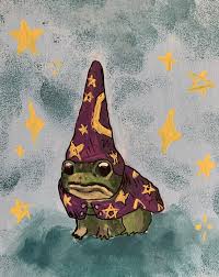 Wizard Frog Print