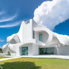 Unique Architectural Design At A Blue Sky