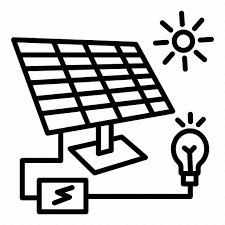 Energy Light Panel Power Solar Icon