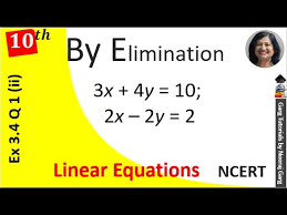 Solve 3x 4y 10 2x 2y 2 By Elimination
