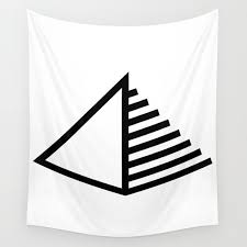 Pyramid Icon Logo Wall Tapestry By