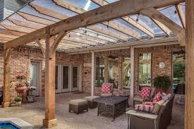 Poolside Pergola With Polygal Cover